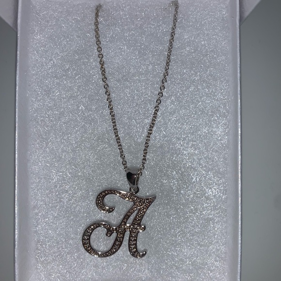 Letter “A” Necklace - Picture 2 of 3